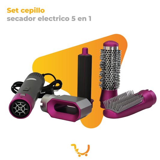 SET CEPILLO SECADOR ELECTRICO 5 EN 1
