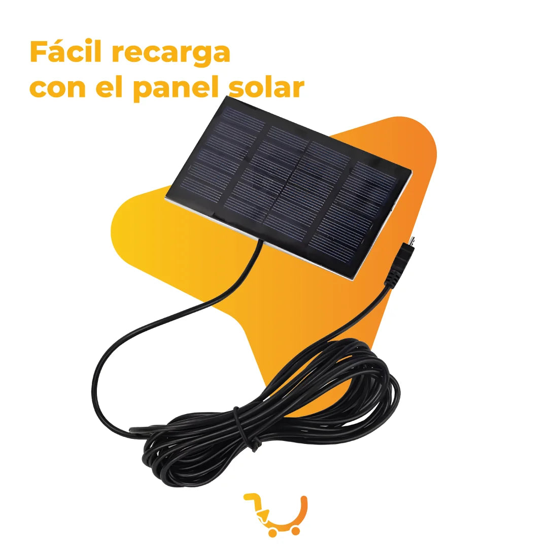 BOMBILLO SOLAR RECARGABLE CON LUZ