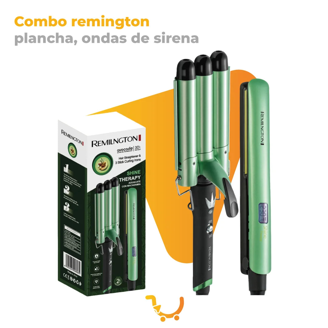 COMBO REMINGTON PLANCHA, ONDAS DE SIRENA