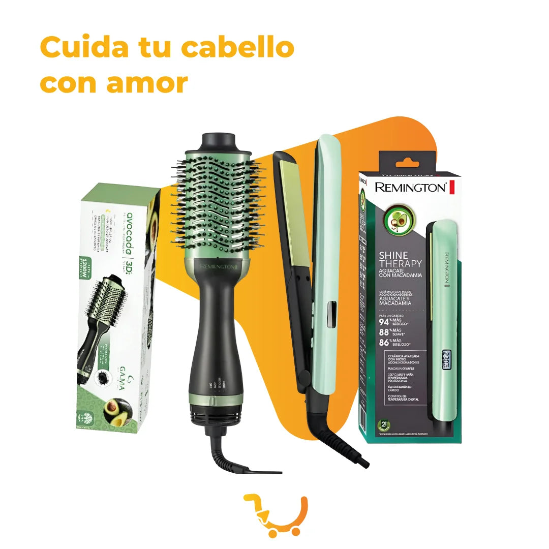 COMBO REMILNGTON CEPILLO, PINZA AGUACATE