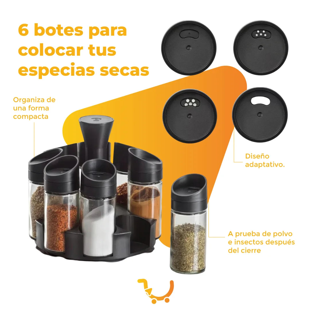 SET CONDIMENTERO GIRATORIO X6