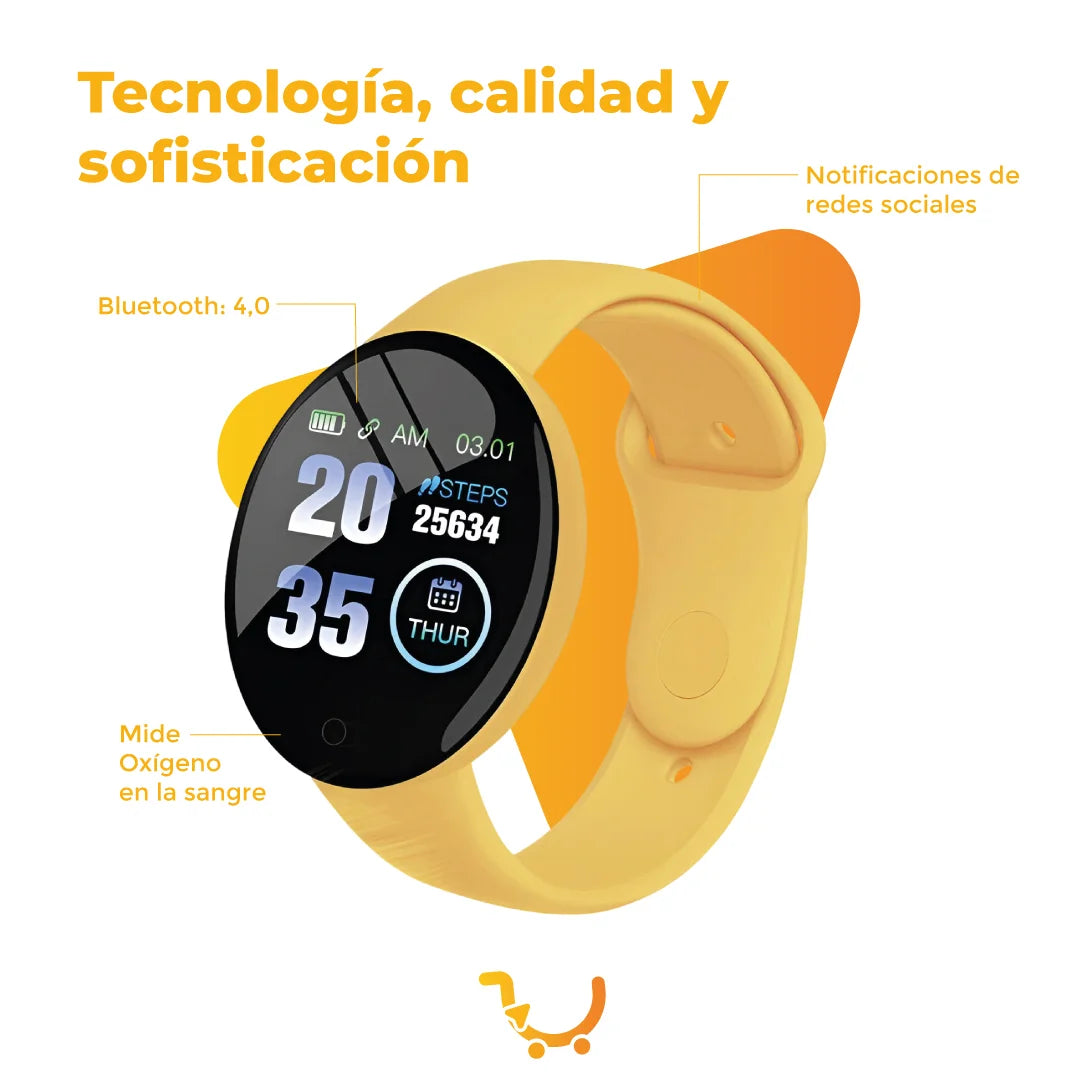 RELOJ INTELIGENTE D18 SMARTWATCH