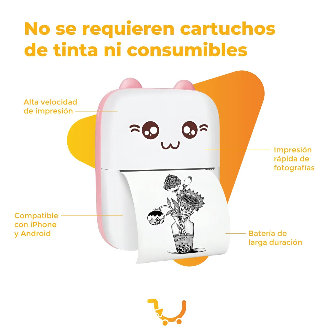 MINI IMPRESORA TÉRMICA GATITO