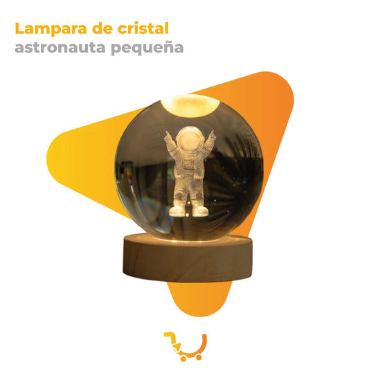 LAMPARA DE CRISTAL ASTRONAUTA PEQUEÑA