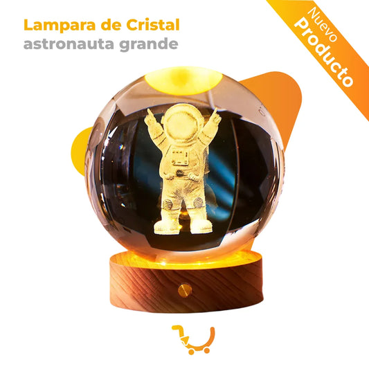 LAMPARA DE CRISTAL ASTRONAUTA GRANDE