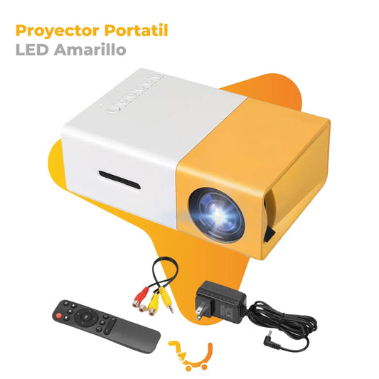 PROYECTOR PORTATIL LED AMARILLO