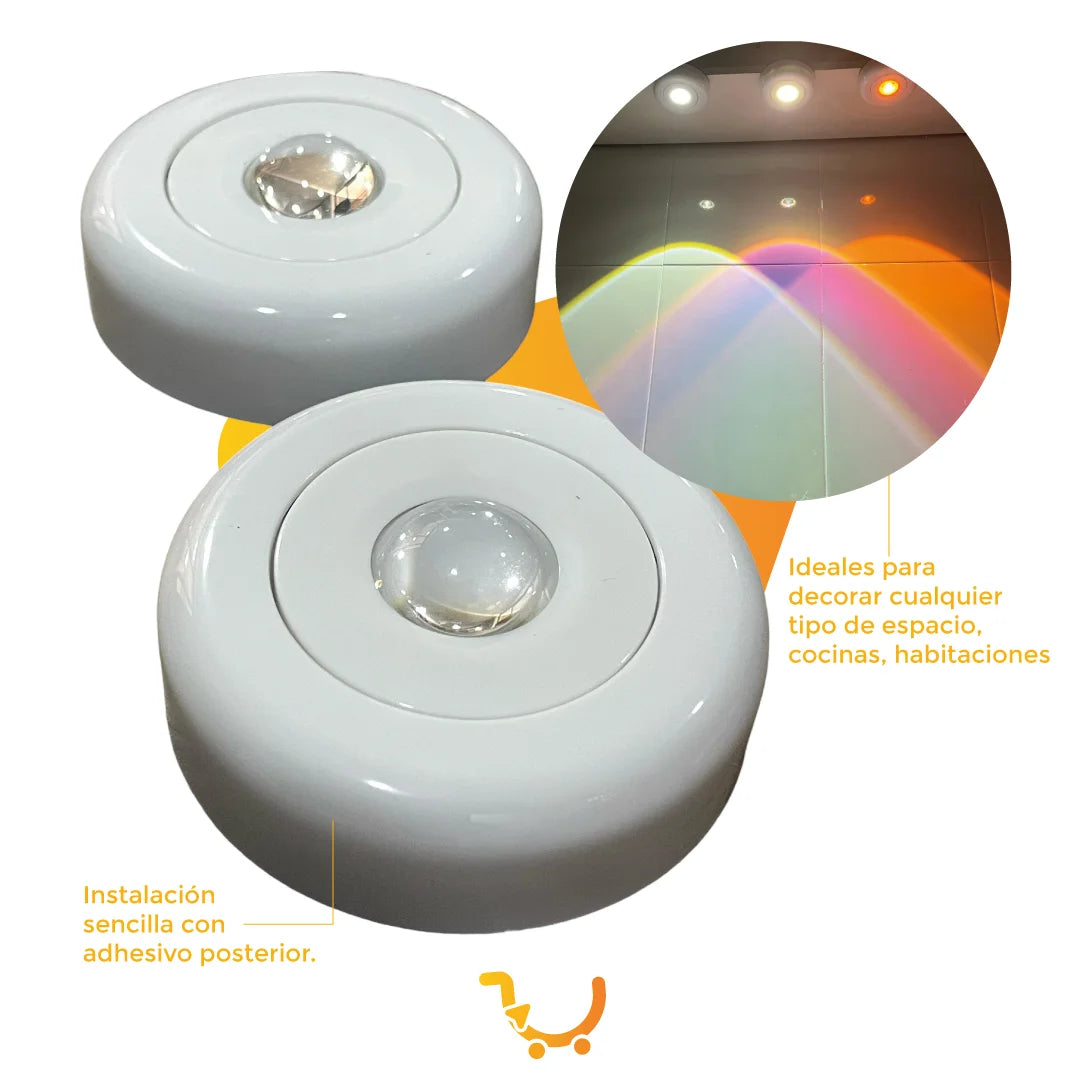 SET LAMPARA LUCES INALABRICAS X3
