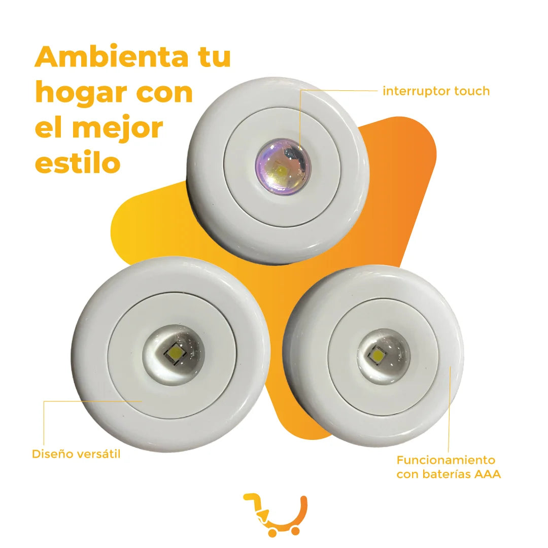 SET LAMPARA LUCES INALABRICAS X3