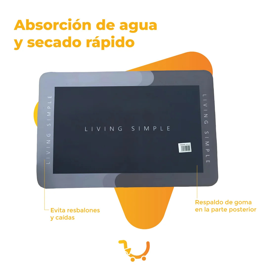 TAPETE ABSORBENTE CUADRADO HOGAR COCINA