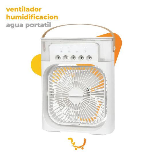 VENTILADOR HUMIDIFICACION AGUA PORTATIL