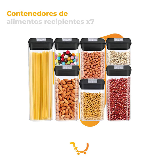 CONTENEDORES DE ALIMENTOS RECIPIENTES X7
