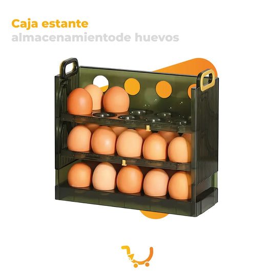 CAJA ESTANTE ALMACENAMIENTO DE HUEVOS