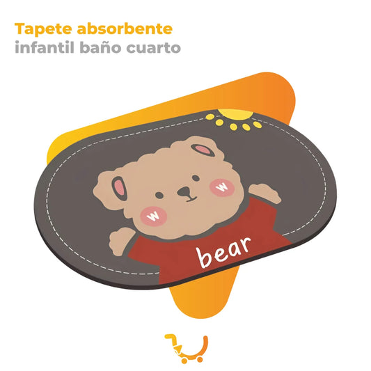 TAPETE ABSORBENTE INFANTIL BAÑO CUARTO
